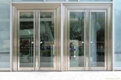 北辰区自动门安装肯德基玻璃门感应玻璃门维修地弹簧