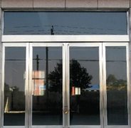 西青区肯德基玻璃门换玻璃门地弹簧维修感应玻璃门安装