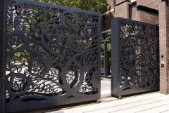 红桥区加工焊接铝艺大门铁艺大门锌钢护栏楼梯扶手安装