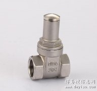 防盗带锁丝扣不锈钢闸阀