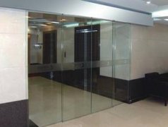 西青区承接安装办公玻璃隔断钢化玻璃门肯德基门防火门