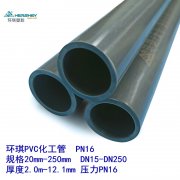 环琪PVC化工管 国标工业管材管件　压力PN16 规格20-