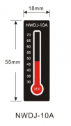 精密可反复变色测温纸测温贴片温度计示温片可逆温度标签NWDJ