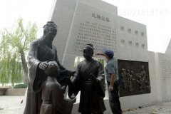 陇南孔儒让梨文化宣传墙雕塑 城市景观制作工厂