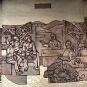 阜阳室内外铜浮雕 风景浮雕壁画定制