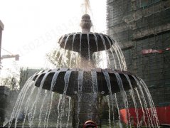 重庆花园水池 双层铜水钵雕塑 铸铜水景喷泉雕塑