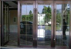 天津河东区定制写字楼玻璃门，天津安装钢化玻璃门厂家报价