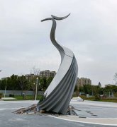 宿迁广场不锈钢镜面凤凰雕塑 金属抽象动物摆件