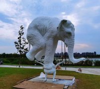 金华艺术欣赏白铜大象雕塑 铸铜定制