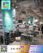 上海饰品店诺米货架产品结构调整、名创道具供应