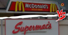 Supermac's与麦当劳的巨无霸展开了一场商标大战