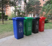 太原厂家批发240升塑料环卫垃圾桶 四分类环保垃圾桶