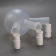 PFA烧杯耐腐蚀低本底定制3颈特氟龙塑料半导体旋蒸实验