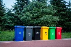 太原户外环卫用垃圾桶 四分类塑料环保垃圾桶
