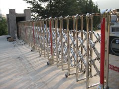 天津河北区定制不锈钢伸缩门，天津电动伸缩门安装厂家
