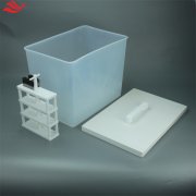 PFA清洗方槽耐腐蚀低本底特氟龙塑料15L一体成型半导体清洗