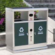 南京长方形不锈钢垃圾桶 公共环卫垃圾箱