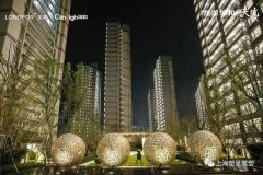 杭州天境入口水景球雕塑 小区景观小品定制