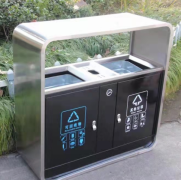 南京不锈钢室外垃圾桶 户外环保垃圾桶