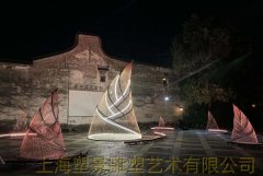 台州不锈钢管焊接竹笋雕塑 文化建筑灯光笋定制