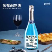 蓝莓配制酒定制代加工生产批发地 瓶装果露酒贴牌OEM/odm