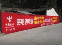内江墙体广告施工 绵阳古建彩绘 电动车刷墙广告