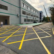 苏州昆山工业厂区道路划线
