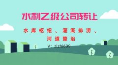 水利工程设计乙级公司转让公告
