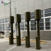 5米船用气动升降桅杆 移动式不锈钢升降监控杆 便携式伸缩避雷