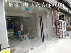 秦淮门面房玻璃门安装
